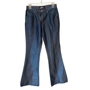 Y2K Lazer Jeans Women's Size 5 Dark Wash Bootcut Denim 90s Streetwear Vibes